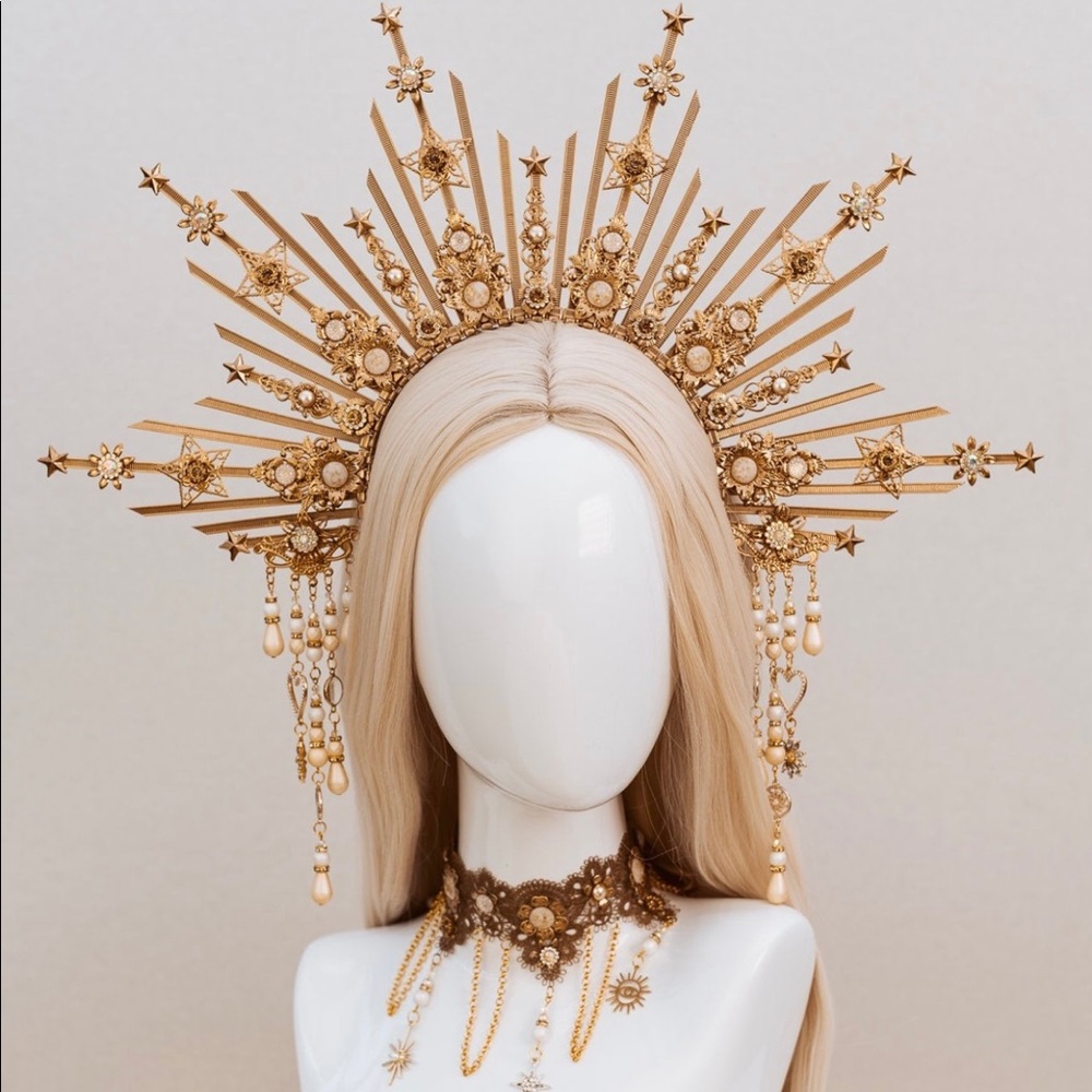 Sun Crown & Choker Necklace